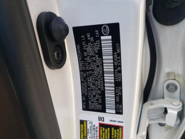 Photo 10 from auction – 2021 LEXUS ES 300H with VIN 58ADA1C17MU007622