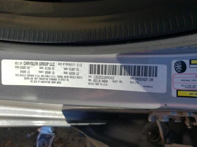 Photo 10 from auction – 2013 DODGE AVENGER SX with VIN 1C3CDZCG1DN741012