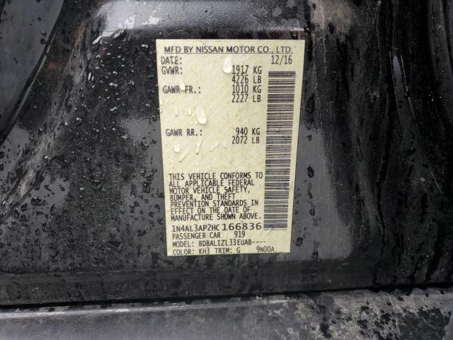 Photo 10 from auction – 2017 NISSAN ALTIMA with VIN 1N4AL3AP2HC166836