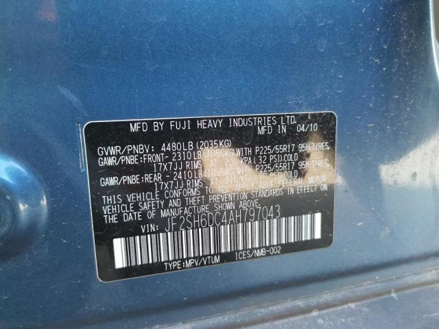 Photo 10 from auction – 2010 SUBARU FORESTER 2 with VIN JF2SH6DC4AH797043