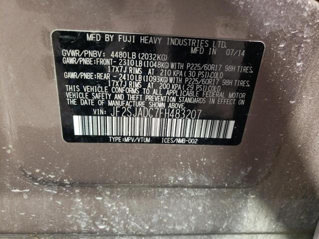 Photo 10 from auction – 2015 SUBARU FORESTER 2 with VIN JF2SJADC7FH483207