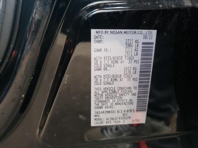 Photo 10 from auction – 2014 NISSAN PATHFINDER with VIN 5N1AR2MM3EC614495