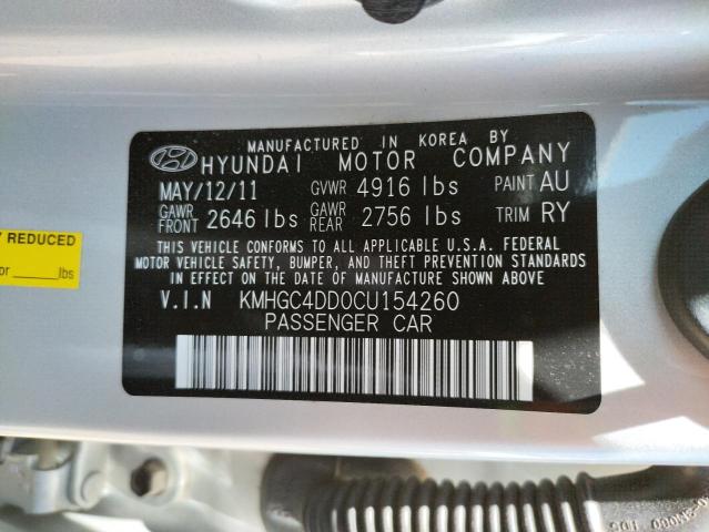 Photo 10 from auction – 2012 HYUNDAI GENESIS 3. with VIN KMHGC4DD0CU154260