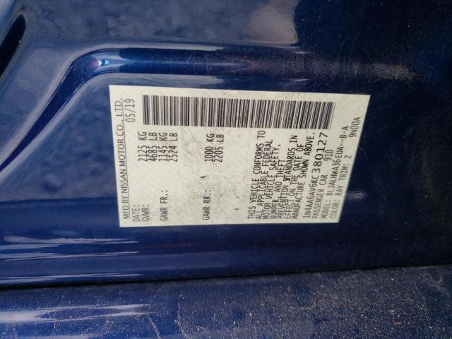 Photo 10 from auction – 2019 NISSAN MAXIMA S with VIN 1N4AA6AV6KC380127