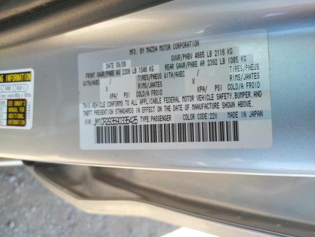 Photo 10 from auction – 2009 MAZDA 5 with VIN JM1CR293590335425