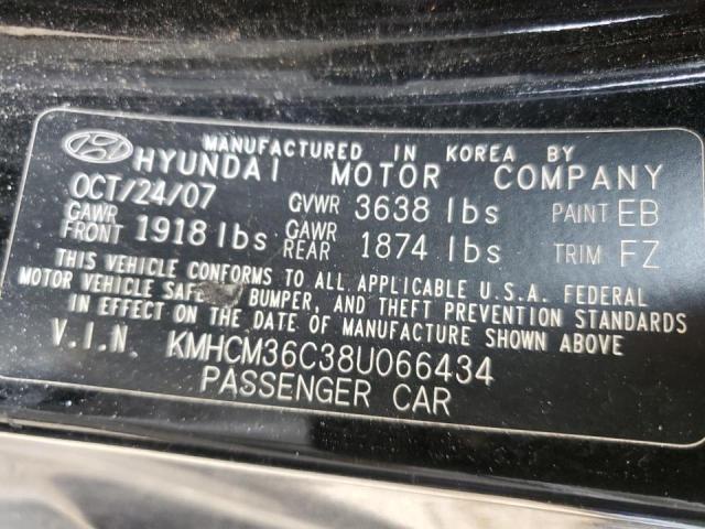 Photo 10 from auction – 2008 HYUNDAI ACCENT GS with VIN KMHCM36C38U066434