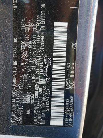 Photo 10 from auction – 2008 TOYOTA TUNDRA DOU with VIN 5TFCV54198X005487