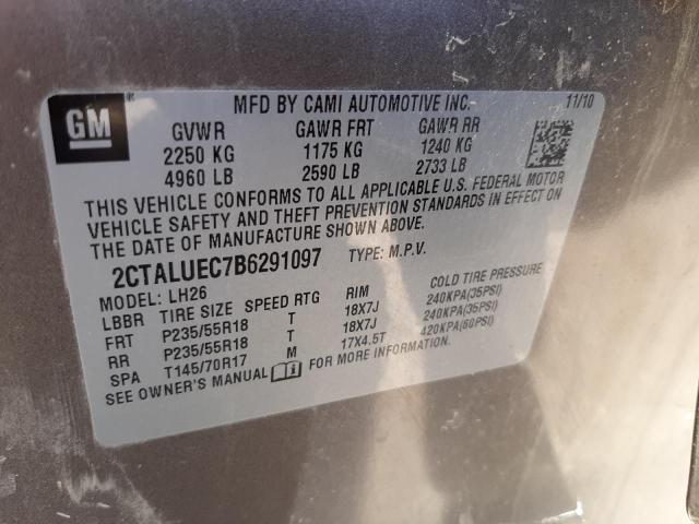 Photo 10 from auction – 2011 GMC TERRAIN SL with VIN 2CTALUEC7B6291097