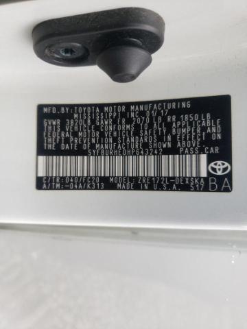 Photo 10 from auction – 2017 TOYOTA COROLLA L with VIN 5YFBURHE0HP643242