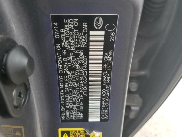 Photo 10 from auction – 2014 LEXUS ES 350 with VIN JTHBK1GG4E2148027