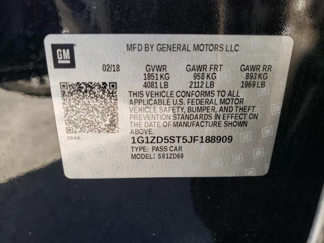 Photo 10 from auction – 2018 CHEVROLET MALIBU LT with VIN 1G1ZD5ST5JF188909