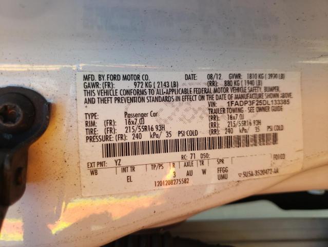 Photo 10 from auction – 2013 FORD FOCUS SE with VIN 1FADP3F25DL133385