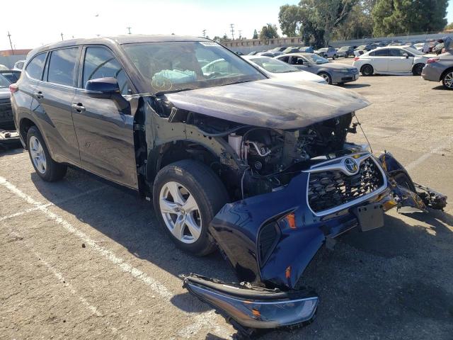 TOYOTA HIGHLANDER 2021 with VIN 5TDCZRAH1MS041087 - Photo from auction