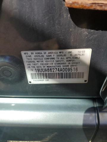 Photo 10 from auction – 2004 ACURA TL with VIN 19UUA66274A009516
