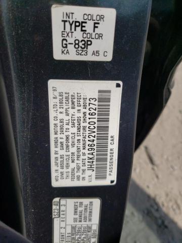 Photo 10 from auction – 1997 ACURA 3.5RL with VIN JH4KA9642VC016273