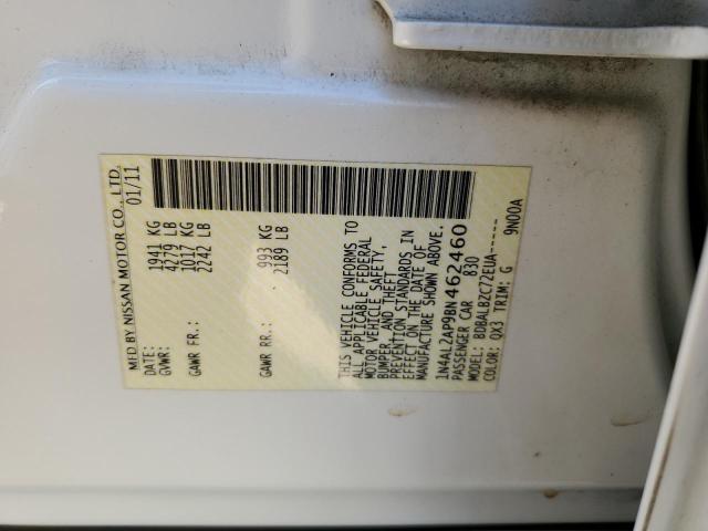 Photo 10 from auction – 2011 NISSAN ALTIMA BAS with VIN 1N4AL2AP9BN462460
