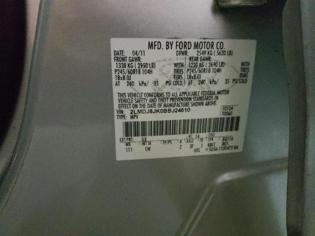 Photo 10 from auction – 2011 LINCOLN MKX with VIN 2LMDJ8JK0BBJ24610