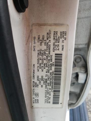 Photo 10 from auction – 2000 TOYOTA 4RUNNER with VIN JT3GM84R6Y0067681