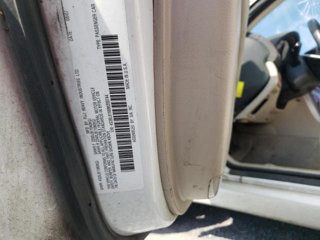 Photo 10 from auction – 2008 SUBARU LEGACY 2.5 with VIN 4S3BL616886209744