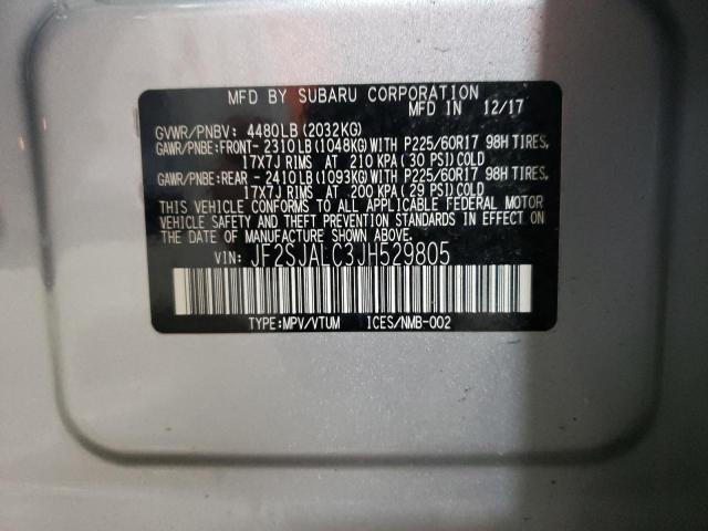 Photo 10 from auction – 2018 SUBARU FORESTER 2 with VIN JF2SJALC3JH529805