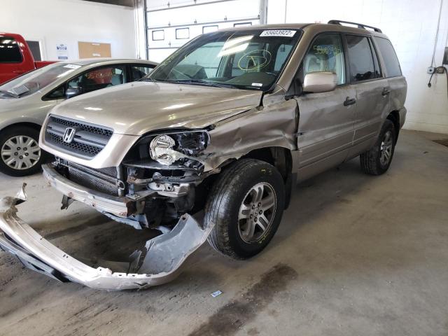Photo 2 from auction – 2003 HONDA PILOT EXL with VIN 2HKYF18623H567009