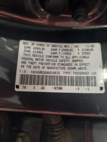 Photo 10 from auction – 2009 ACURA TL with VIN 19UUA86249A016572