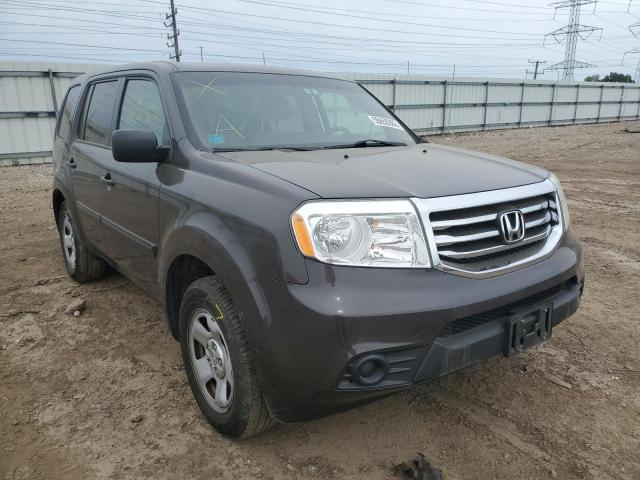 HONDA PILOT LX 2013 with VIN 5FNYF4H24DB066654 - Photo from auction