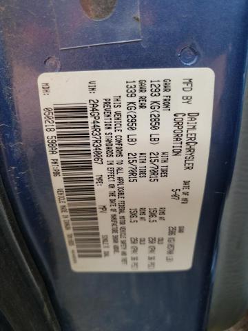 Photo 10 from auction – 2007 CHRYSLER TOWN & COU with VIN 2A4GP44R37R340067