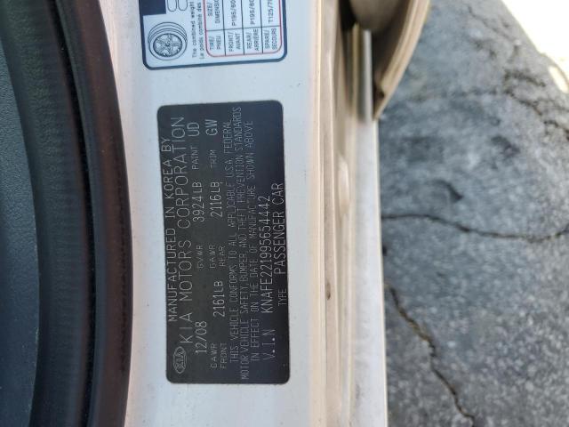Zdjęcie 10 z aukcji – 2009 KIA SPECTRA EX z VIN KNAFE221995654442