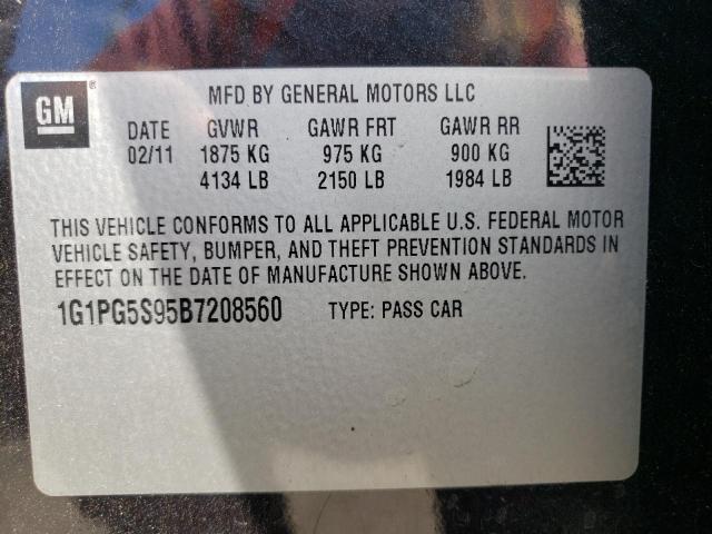 Photo 10 from auction – 2011 CHEVROLET CRUZE LT with VIN 1G1PG5S95B7208560