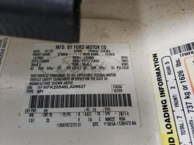 Photo 10 from auction – 2008 FORD EXPEDITION with VIN 1FMFK20548LA06627