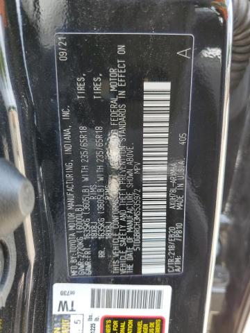 Photo 10 from auction – 2021 TOYOTA HIGHLANDER with VIN 5TDGBRCH3MS535972