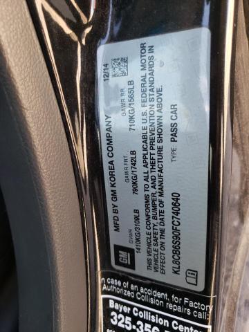 Photo 10 from auction – 2015 CHEVROLET SPARK LS with VIN KL8CB6S90FC740640