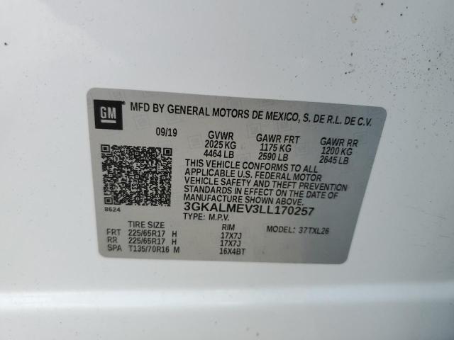 Photo 10 from auction – 2020 GMC TERRAIN SL with VIN 3GKALMEV3LL170257