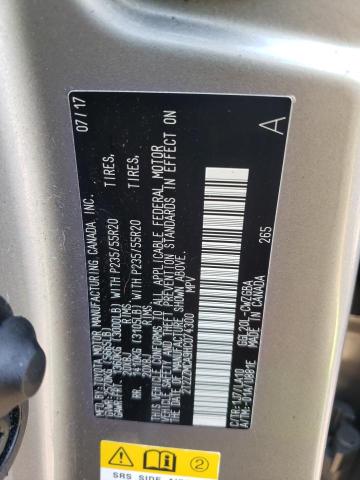 Photo 10 from auction – 2017 LEXUS RX 350 BAS with VIN 2T2ZZMCA9HC074300