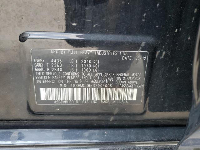 Photo 10 from auction – 2013 SUBARU LEGACY 2.5 with VIN 4S3BMCC63D3005096