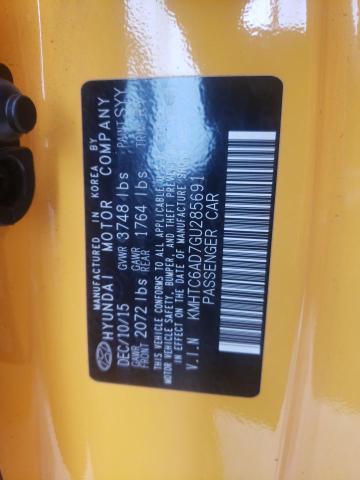 Photo 10 from auction – 2016 HYUNDAI VELOSTER with VIN KMHTC6AD7GU285691