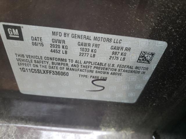 Photo 10 from auction – 2015 CHEVROLET MALIBU 1LT with VIN 1G11C5SLXFF336060