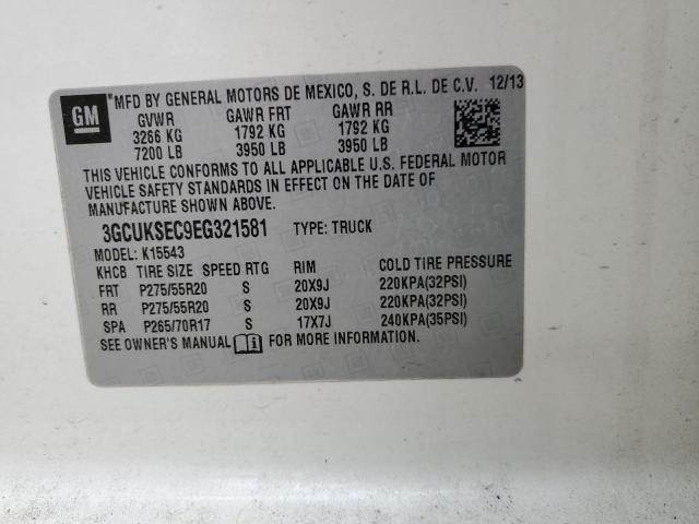Photo 10 from auction – 2014 CHEVROLET SILVERADO with VIN 3GCUKSEC9EG321581