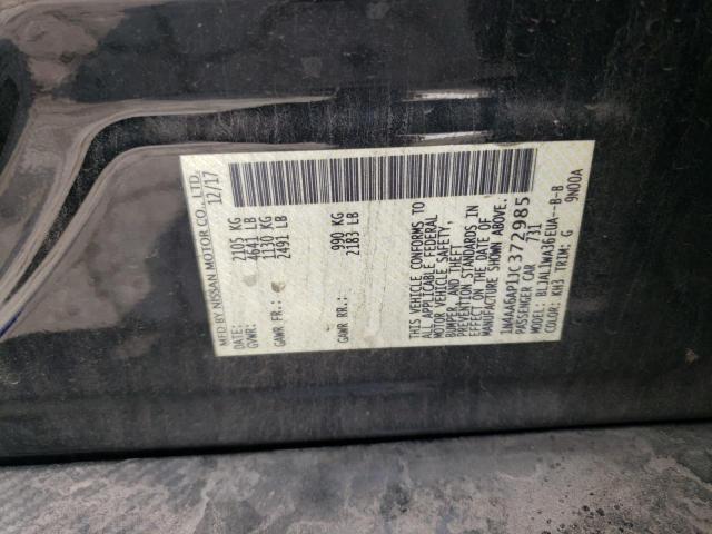 Photo 10 from auction – 2018 NISSAN MAXIMA 3.5 with VIN 1N4AA6AP1JC372985