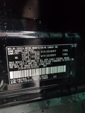 Photo 10 from auction – 2020 TOYOTA RAV4 LE with VIN 2T3H1RFV0LC035839