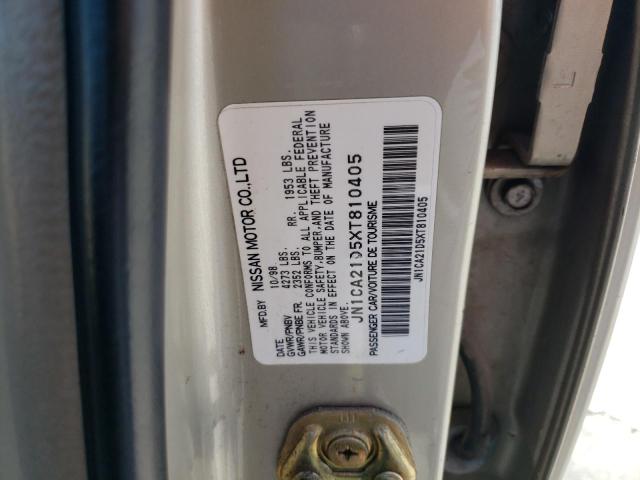 Photo 10 from auction – 1999 NISSAN MAXIMA GLE with VIN JN1CA21D5XT810405