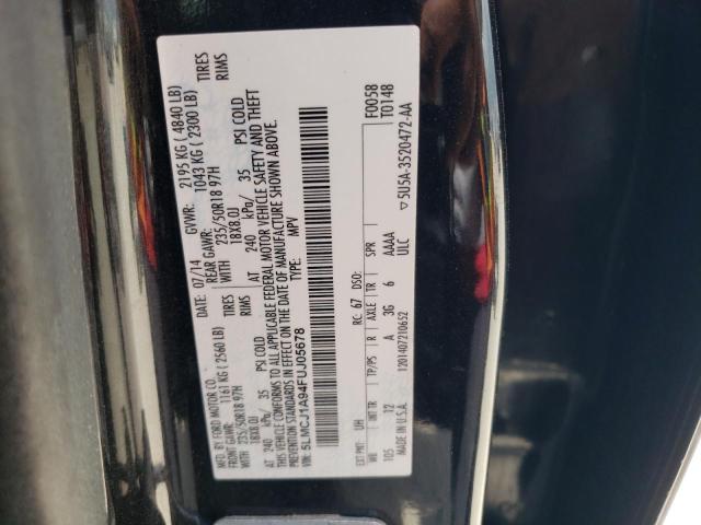 Photo 10 from auction – 2015 LINCOLN MKC with VIN 5LMCJ1A94FUJ05678