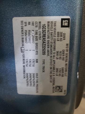 Photo 10 from auction – 2010 CHEVROLET SILVERADO with VIN 1GCSCREA5AZ229289