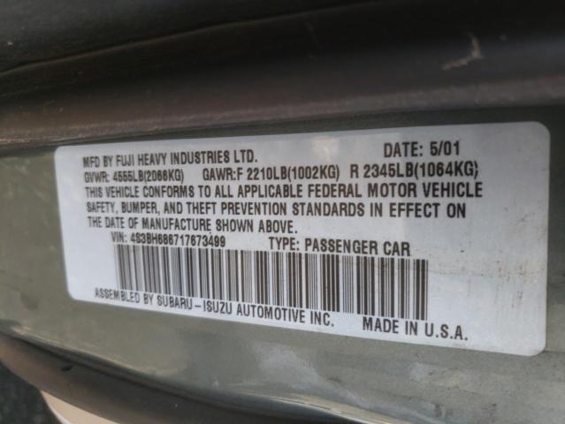 Photo 10 from auction – 2001 SUBARU LEGACY OUT with VIN 4S3BH686717673499