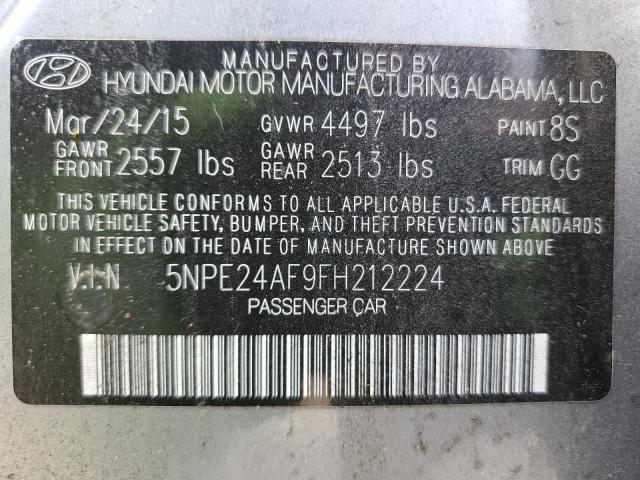 Photo 10 from auction – 2015 HYUNDAI SONATA SE with VIN 5NPE24AF9FH212224