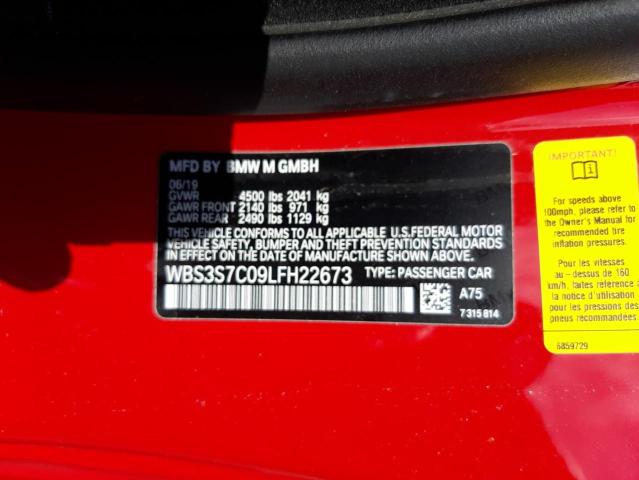 Photo 10 from auction – 2020 BMW M4 CS with VIN WBS3S7C09LFH22673