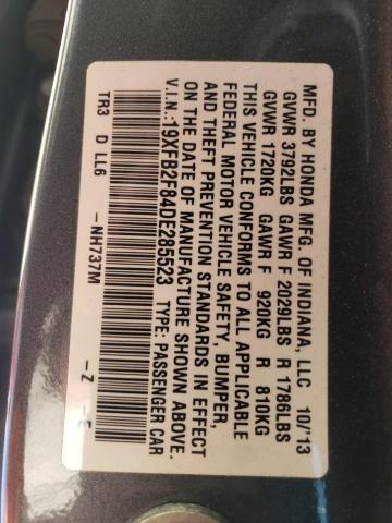 Photo 10 from auction – 2013 HONDA CIVIC EX with VIN 19XFB2F84DE285523