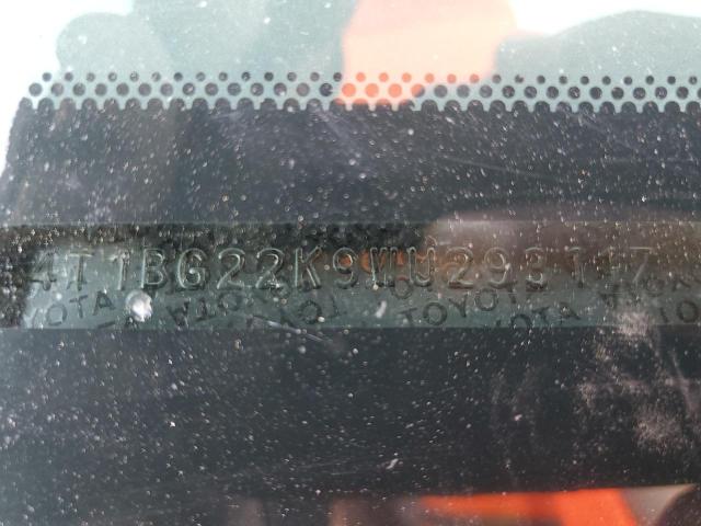 Photo 10 from auction – 1998 TOYOTA CAMRY with VIN 4T1BG22K9WU293117