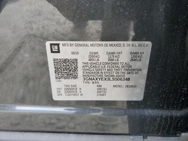 Photo 10 from auction – 2020 CHEVROLET EQUINOX PR with VIN 3GNAXYEX3LS506348